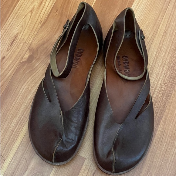 cydwoq Shoes - CYDWOQ Handmade Brown Leather Women's Shoes Mary Jane Size 6.5
